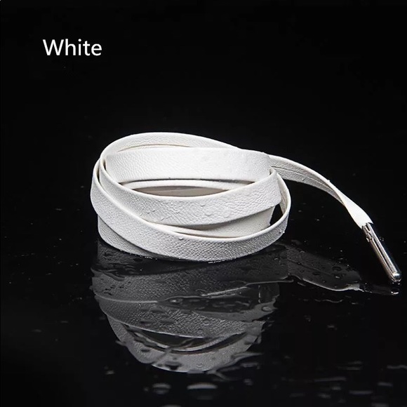 Weatherproof Leather Shoe Laces Metallic ShoeLaces - Picture 10 of 16